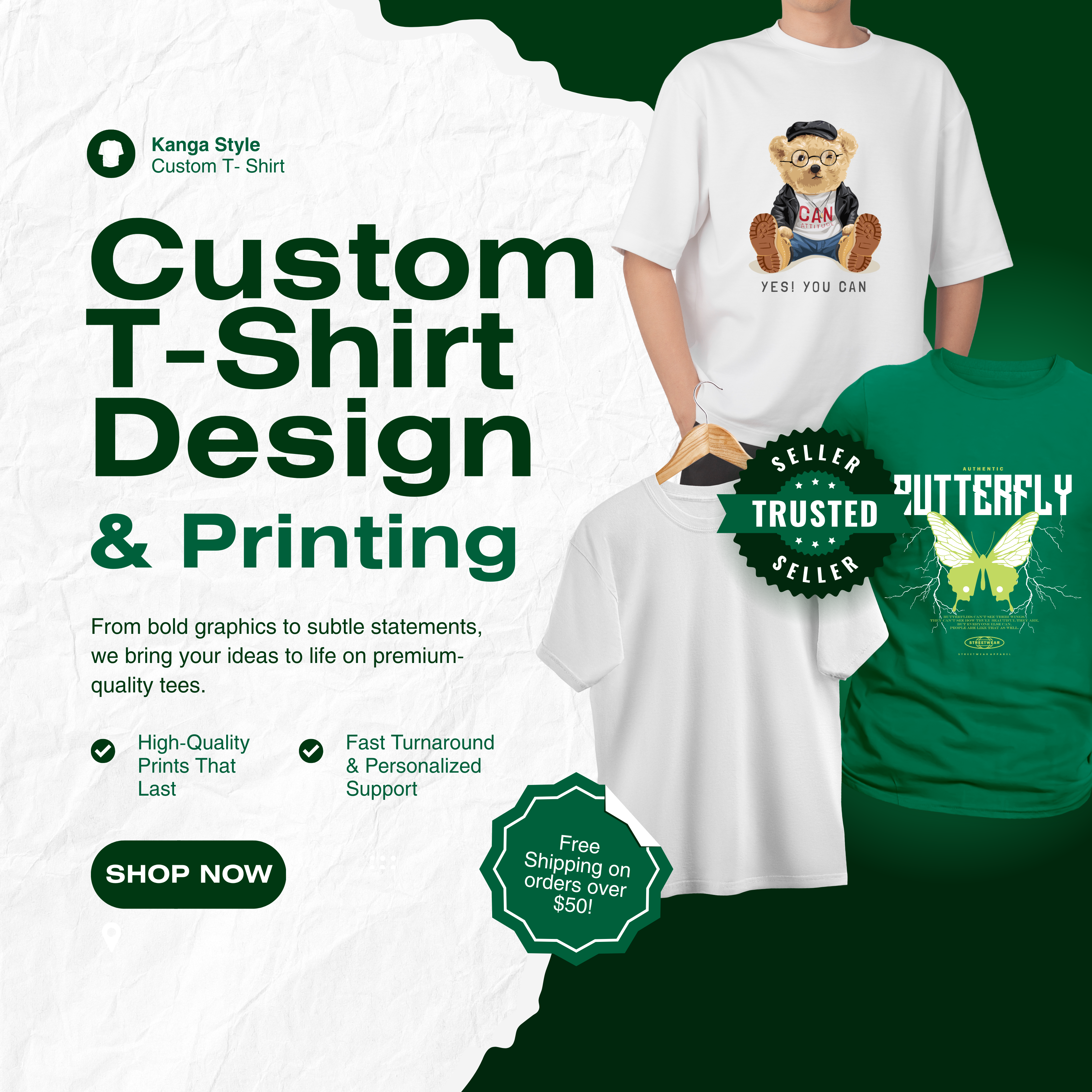 Custom T-Shirt – Upload Your Own Design