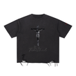 Snow Washed Raw-Hem T-Shirt