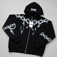 Blessed Oversized Zip-Up Tracksuit