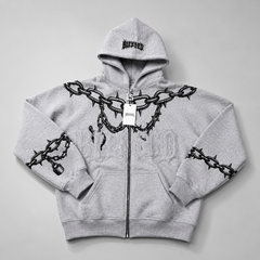 Blessed Oversized Zip-Up Tracksuit