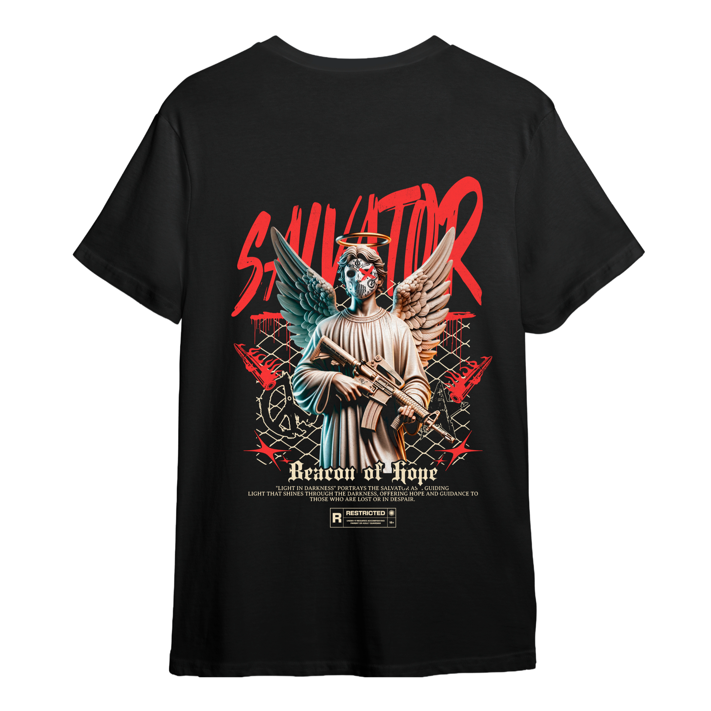 Bacon of Peace – Acid Wash Tee (100% Cotton)